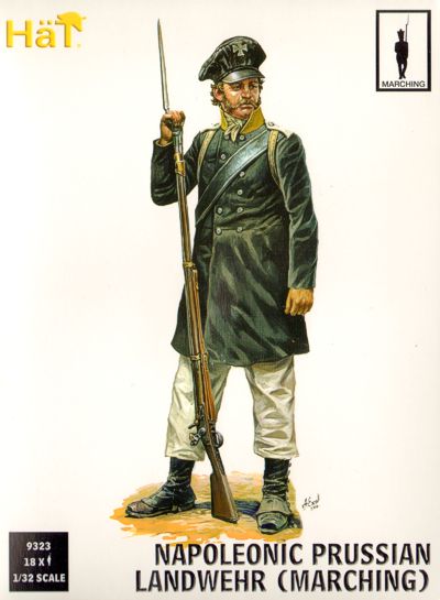 HAT Industrie 9323 1:32 Napoleonic Prussian Landwehr Marching