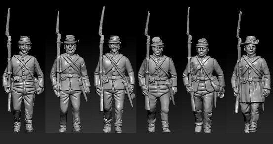 HAT Industrie 9334 1:32 American Civil War Marching (Set 1 Blue)