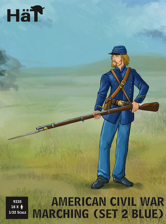 HAT Industrie 9335 1:32 American Civil War Marching (Set 2 Blue)