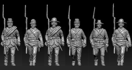 HAT Industrie 9335 1:32 American Civil War Marching (Set 2 Blue)