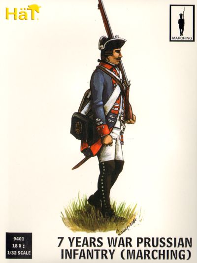 HAT Industrie 9401 1:32 7 Years War Prussian Infantry Marching