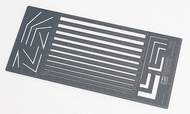 Hasegawa TP05 1:48 Cutting Template A (Straight Parallel Width Ruler)