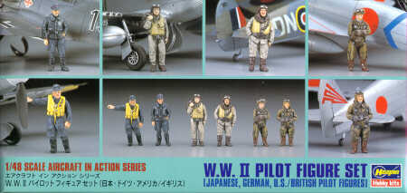 Hasegawa X48-07 1:48 WWII Pilot figure set