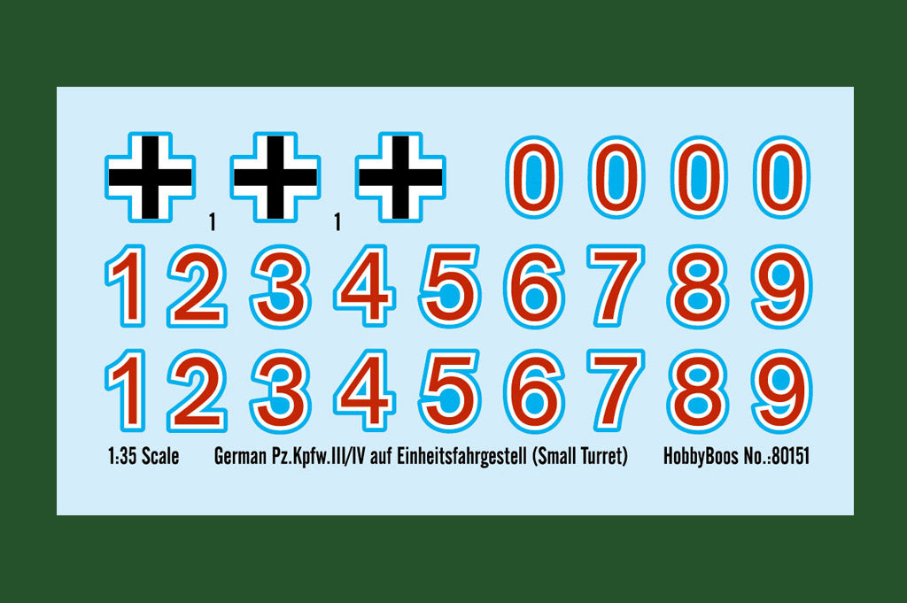 Hobby Boss 80151 1:35 German Pz.Kpfw.III/IV auf Einheitsfahrgestell (Small Turret)