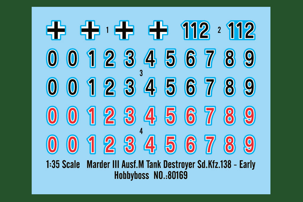 Hobby Boss 80169 1:35 Marder III Ausf.M Early version Sd.Kfz.138