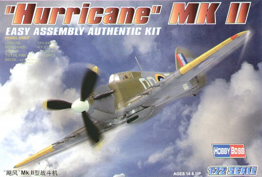 Hobby Boss 80215 1:72 Hawker Hurricane Mk.II 'Easy Build'