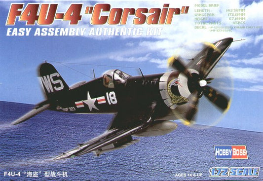 Hobby Boss 80218 1:72 Vought F4U-4 Corsair 'Easy Build'