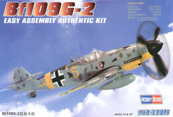 Hobby Boss 80223 1:72 Messerschmitt Bf-109G-2 'Easy Build'