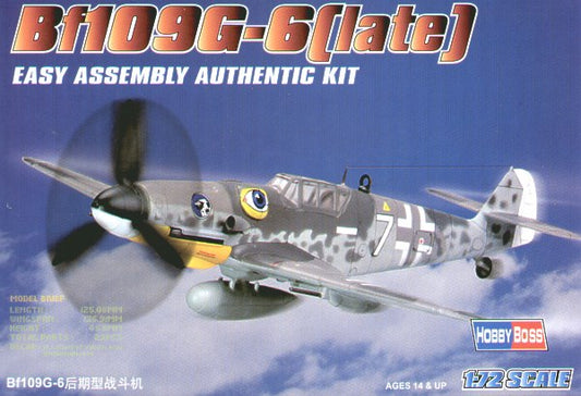 Hobby Boss 80226 1:72 Messerschmitt Bf-109G (Late) 'Easy Build'