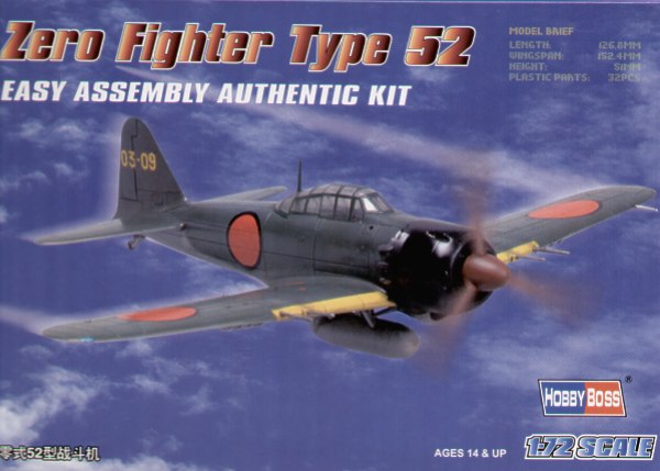 Hobby Boss 80241 1:72 Mitsubishi A6M5 'Zero'