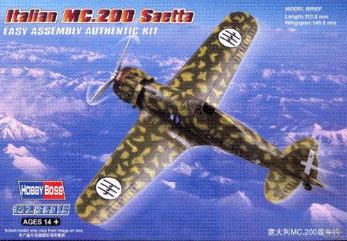 Hobby Boss 80291 1:72 Macchi C.200 Saetta