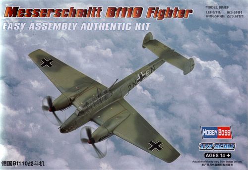 Hobby Boss 80292 1:72 Messerschmitt Bf-110 Fighter