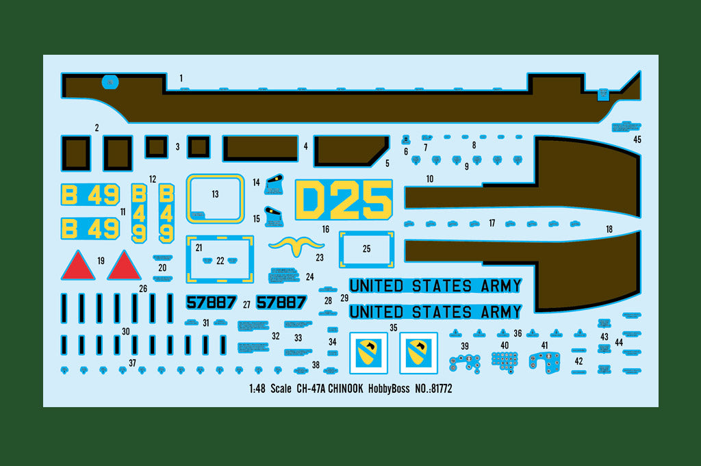 Hobby Boss 81772 1:48 Boeing CH-47A Chinook