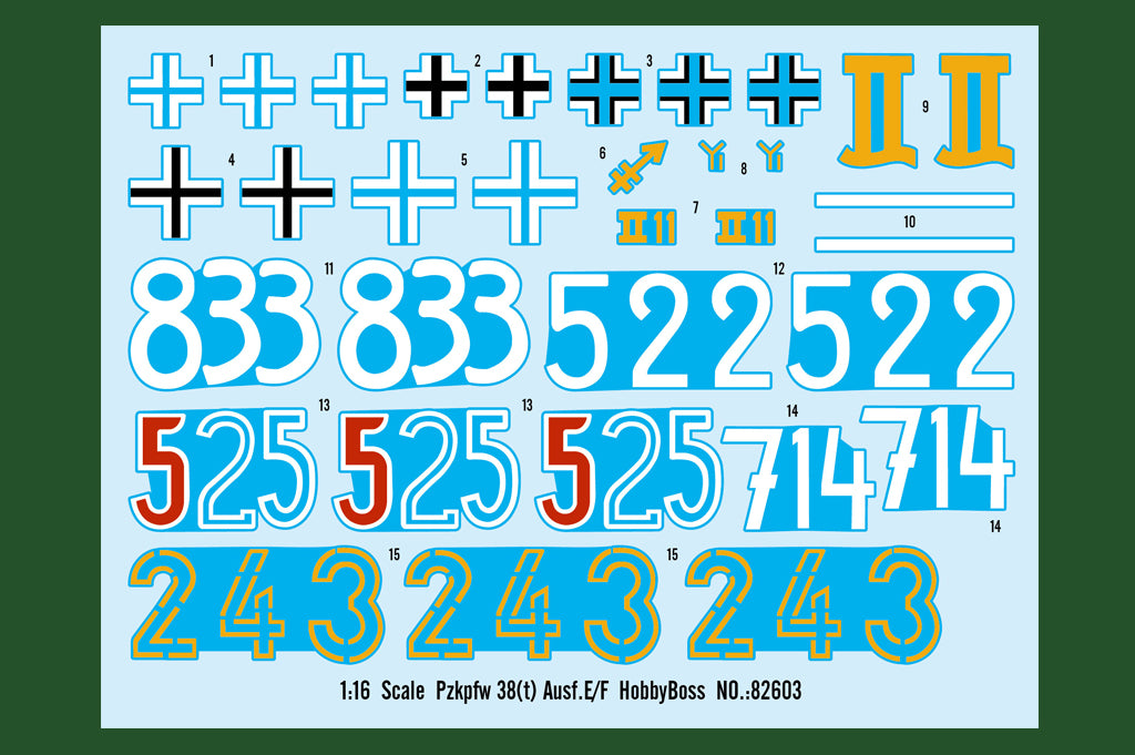 Hobby Boss 82603 1:16 Pz.kpfw 38(t) Ausf.E/FÃÂ 