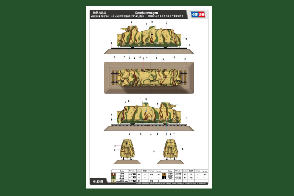 Hobby Boss 82923 1:72 BP-42 Geschutzwagen