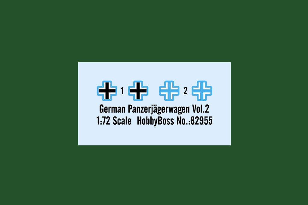 Hobby Boss 82955 1:72 German Panzerjagerwagen Vol.2