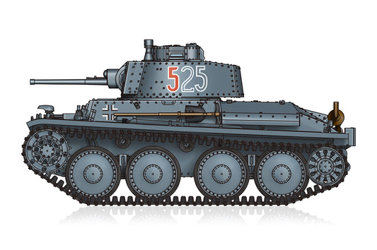 Hobby Boss 82956 1:72 Pz.Kpfw.38(t) Ausf.E/Ausf.F