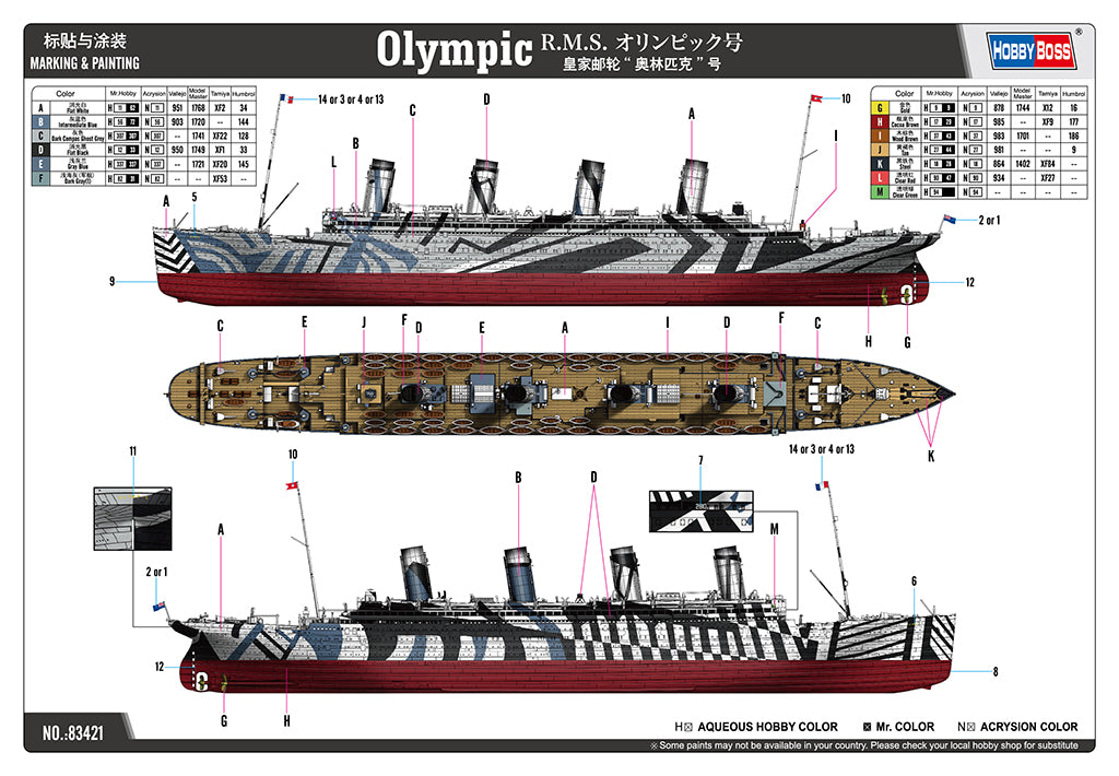 Hobby Boss 83421 1:700 RMS Olympic