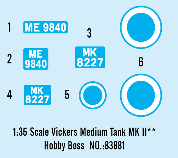 Hobby Boss 83881 1:35 Vickers Medium Tank Mk.II