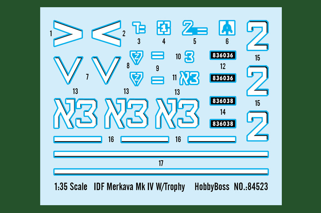 Hobby Boss 84523 1:35 IDF Merkava Mk.IV with Trophy