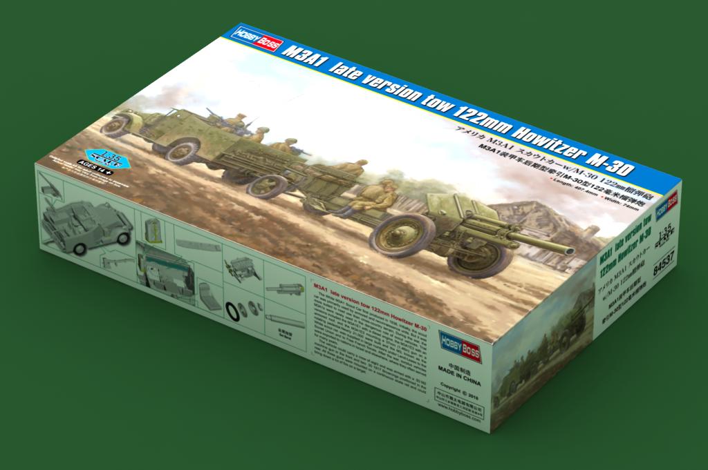 Hobby Boss 84537 1:35 M3a1 Late Tow 122mm Howitzer M-30