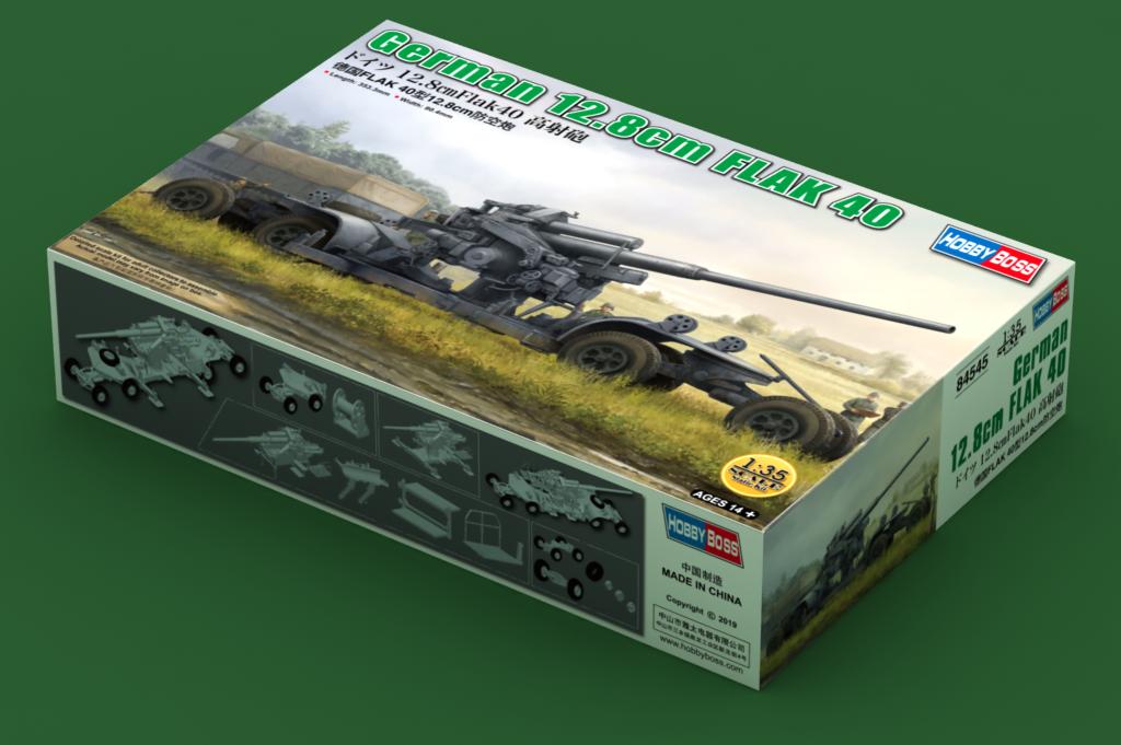 Hobby Boss 84545 1:35 German 12.8cm FLAK 40