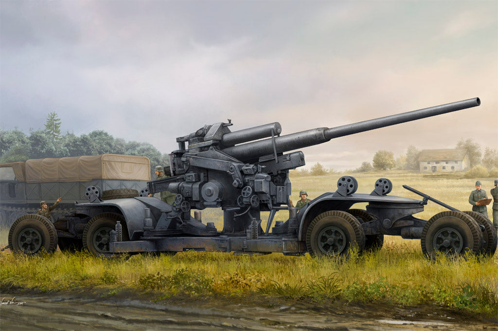 Hobby Boss 84545 1:35 German 12.8cm FLAK 40