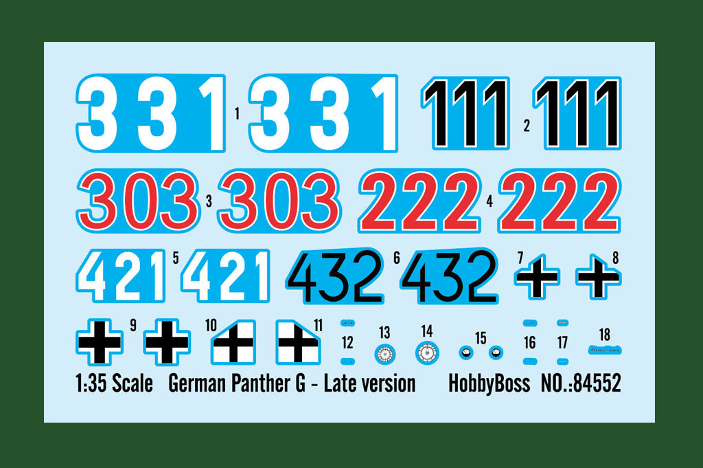 Hobby Boss 84552 1:35 Pz.Kpfw.VI Ausf.G Panther - Late Version