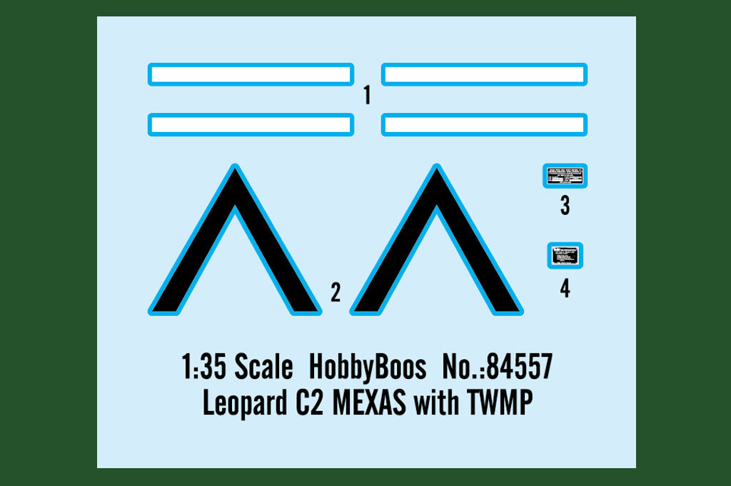 Hobby Boss 84557 1:35 Leopard C2 MEXAS with TWMP