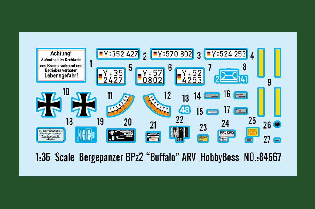 Hobby Boss 84567 1:35 Bergepanzer BPz2 Buffalo ARV