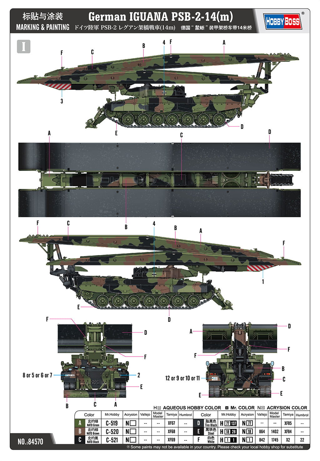 Hobby Boss 84570 1:35 German Iguana PSB-2-14