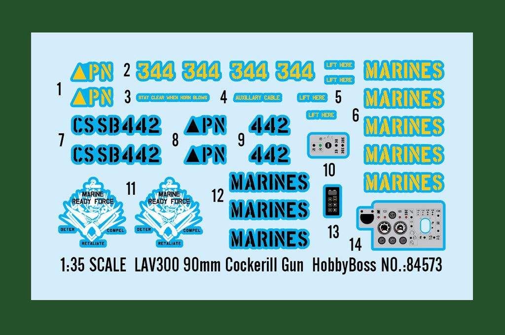 Hobby Boss 84573 1:35 LAV300 90mm Cockerill Gun