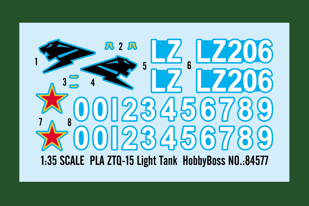 Hobby Boss 84577 1:35 PLA ZTQ-15 Light Tank The Type 15 (Chinese designated ZTQ-15)