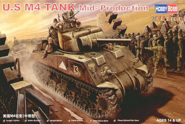 Hobby Boss 84802 1:48 M4A1 Sherman (Mid Model)