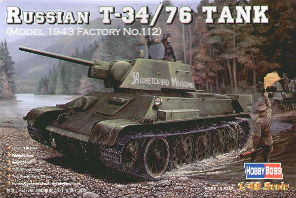 Hobby Boss 84808 1:48 Soviet T-34/76 (1943 Factory 112)