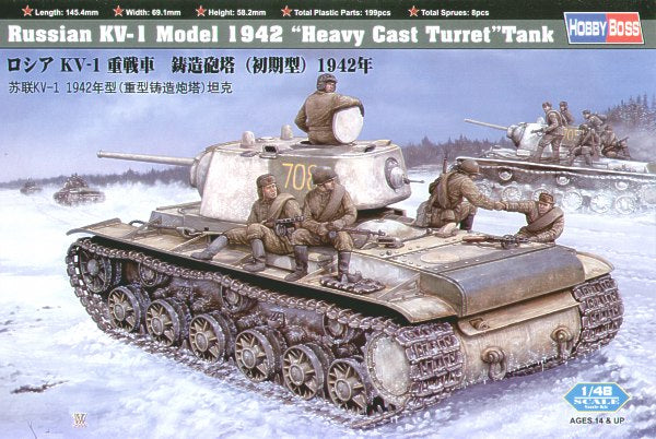 Hobby Boss 84813 1:48 Soviet KV-1 Heavy Cast Turret