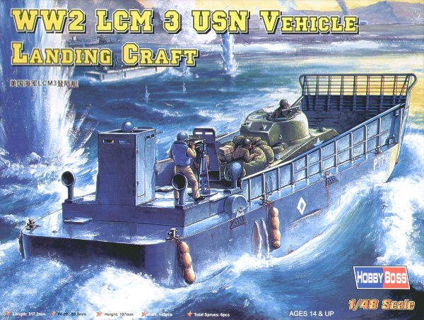 Hobby Boss 84817 1:48 LCM-3 Landing Craft USN Vehicle Landing Craft