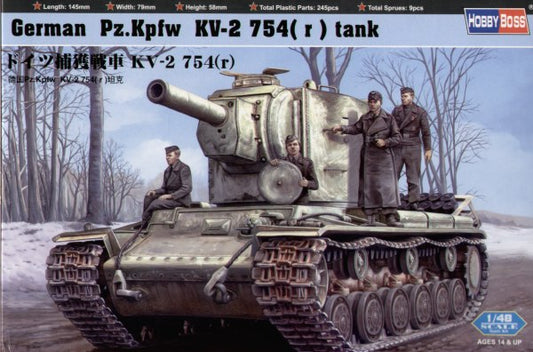 Hobby Boss 84819 1:48 Pz.Kpfw KV-2 754(r) tank