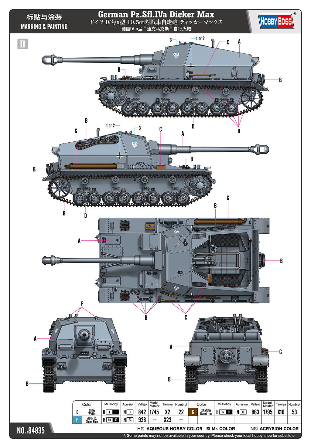 Hobby Boss 84835 1:48 German Pz Sfl.Iva Dicker Max