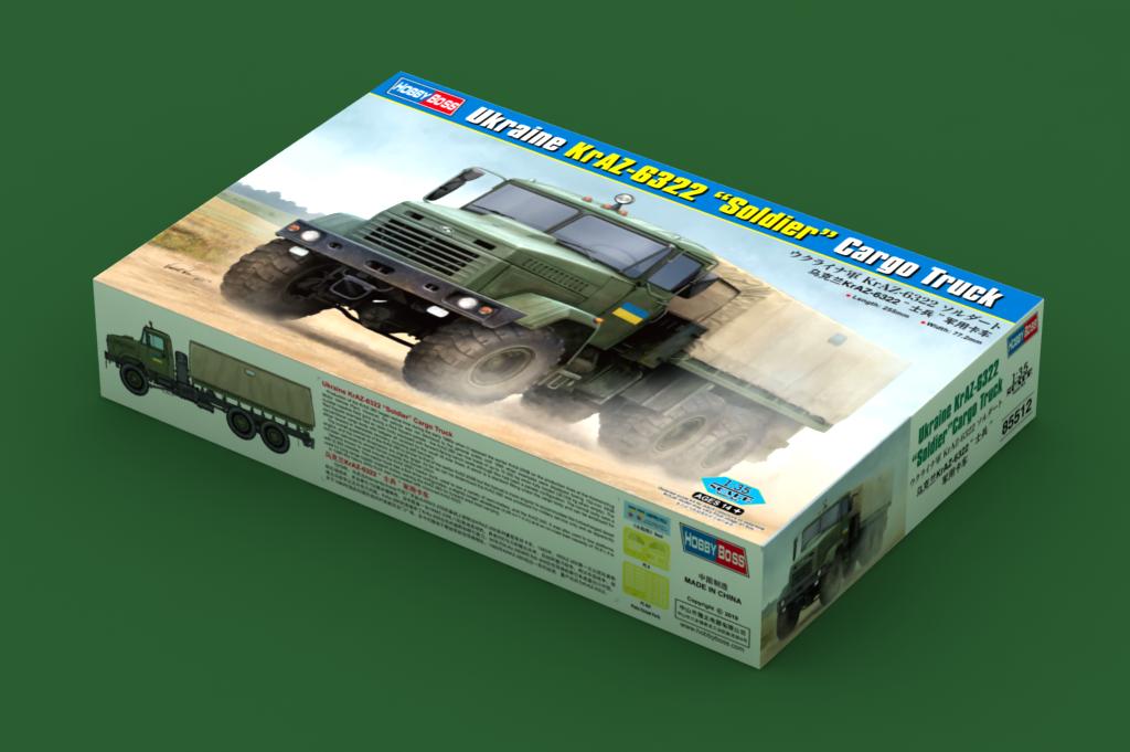 Hobby Boss 85512 1:35 Ukraine KrAZ-6322 Soldier Cargo Truck