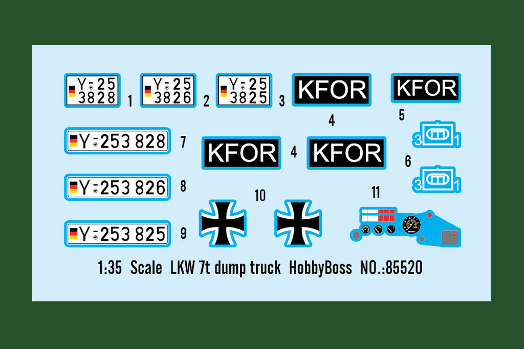 Hobby Boss 85520 1:35 LKW 7t Dump Truck