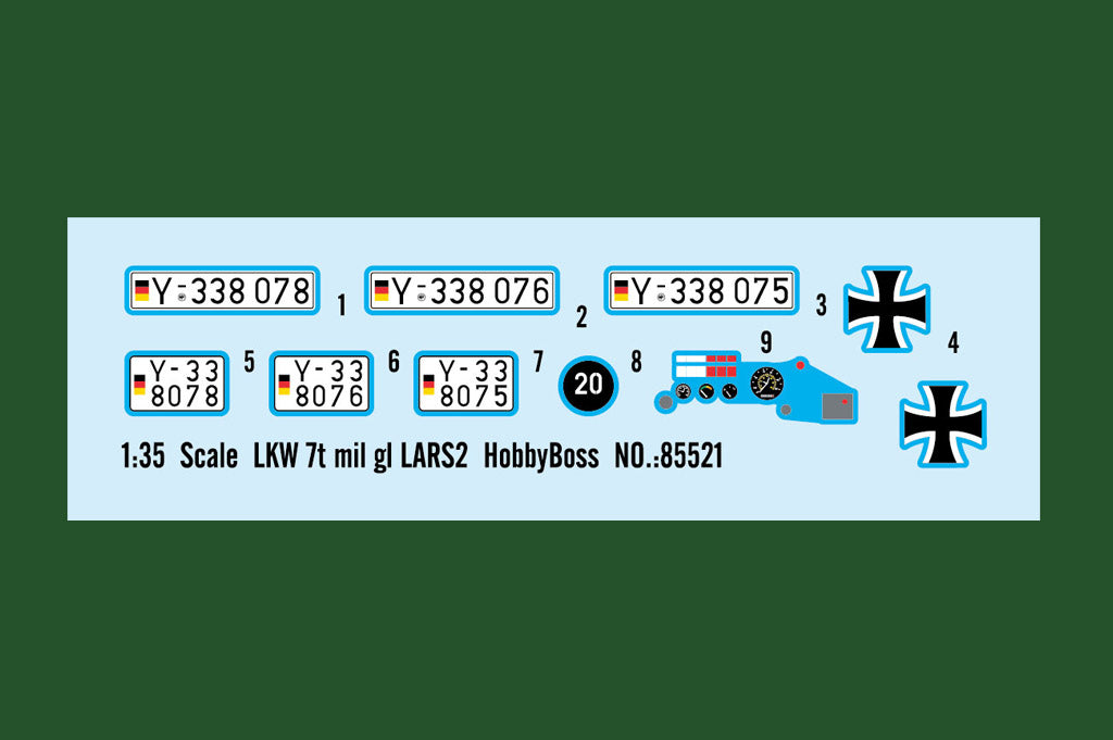 Hobby Boss 85521 1:35 LKW 7t mil gl LARS2