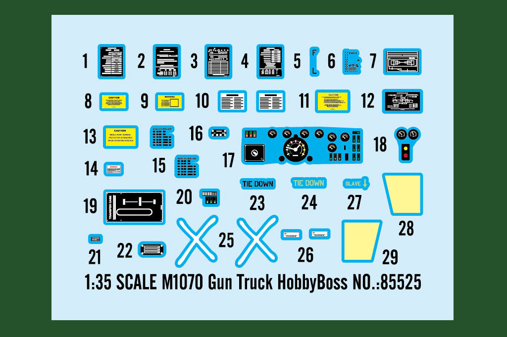 Hobby Boss 85525 1:35 M1070 Gun Truck