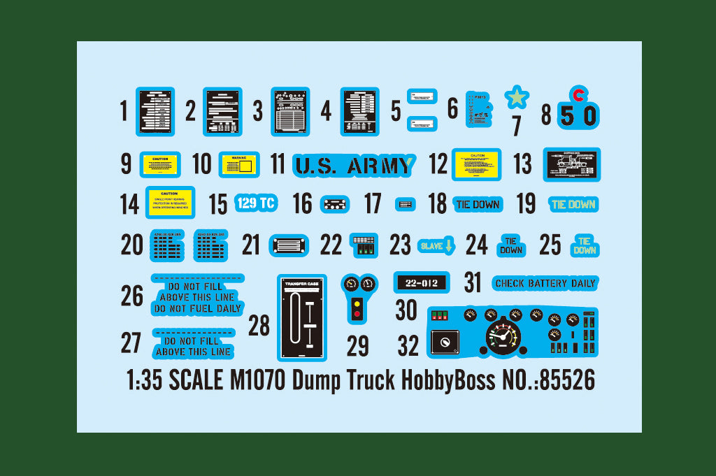 Hobby Boss 85526 1:35 M1070 Dump TruckÃÂ 