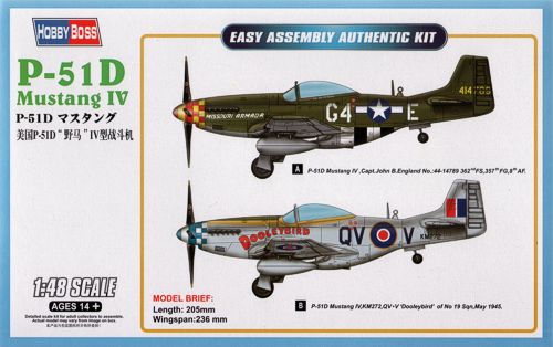 Hobby Boss 85802 1:48 North-American P-51D Mustang IV