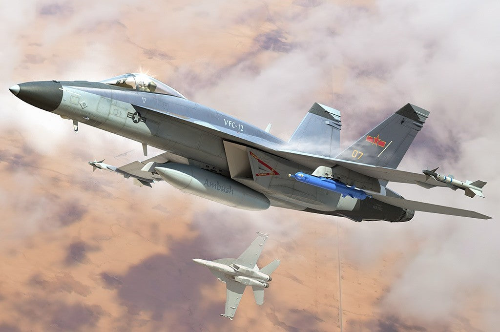 Hobby Boss 85818 1:48 Boeing F/A-18E Super Hornet VFC-12 ‘Fighting Omars’ – 1