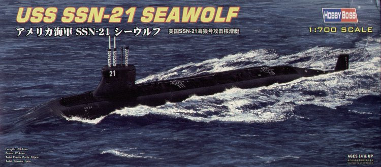 Hobby Boss 87003 1:700 USS Seawolf SSN-21 Submarine