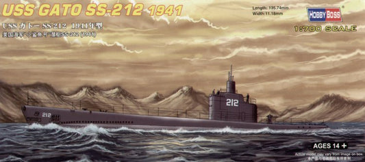 Hobby Boss 87012 1:700 USS Gato Class SS-212 1941 Submarine