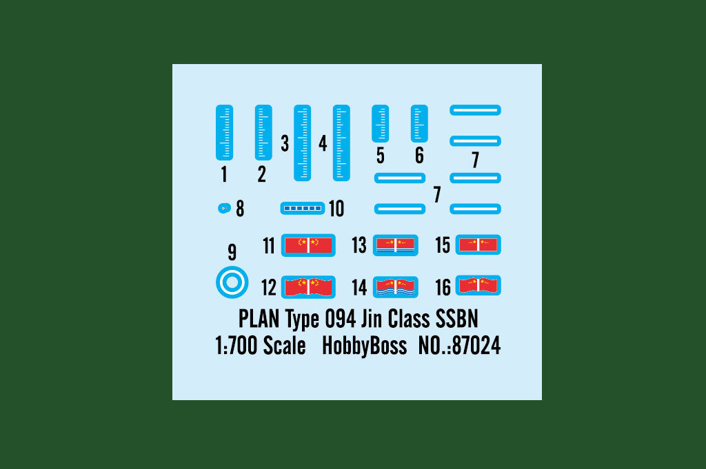 Hobby Boss 87024 1:700 PLAN Type 094 Jin Class SSBN