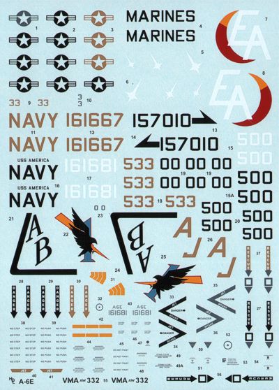 Hi Decal 48008 1:48 Grumman A-6E 'TRAM' Intruder (